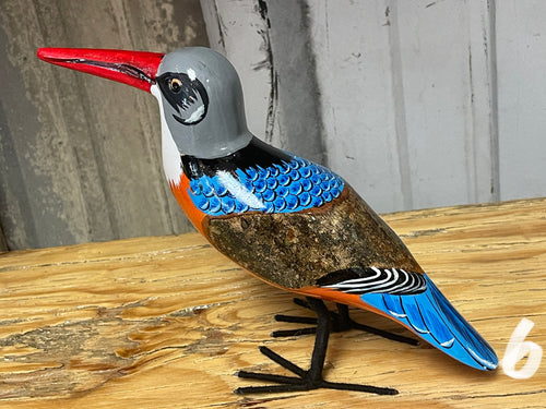 Wooden Bird - painted LG - multiple varieties