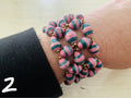 Woven paper bead bracelet