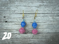 Magazine bead earrings - multi MORE COLORS
