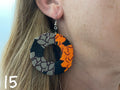 Earrings - kitenge & wood