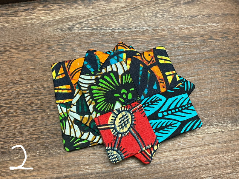 Patch Kitenge Coasters - set of 4
