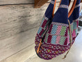 Slouch Bag - Oval handle vintage embroidered