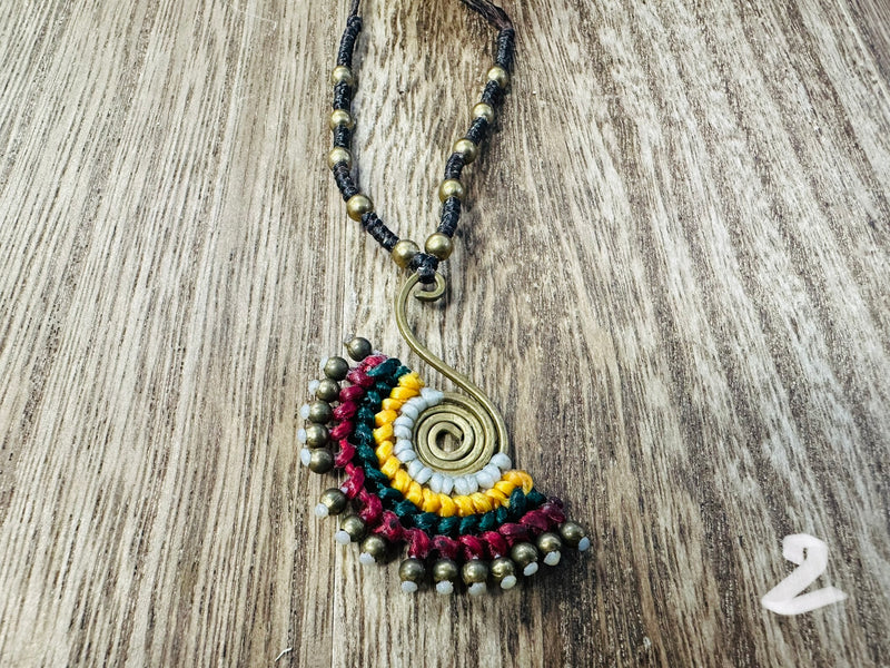 Necklace - wax pendant