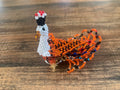 Keychain - Beaded peacock