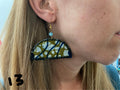 Earrings - kitenge geo
