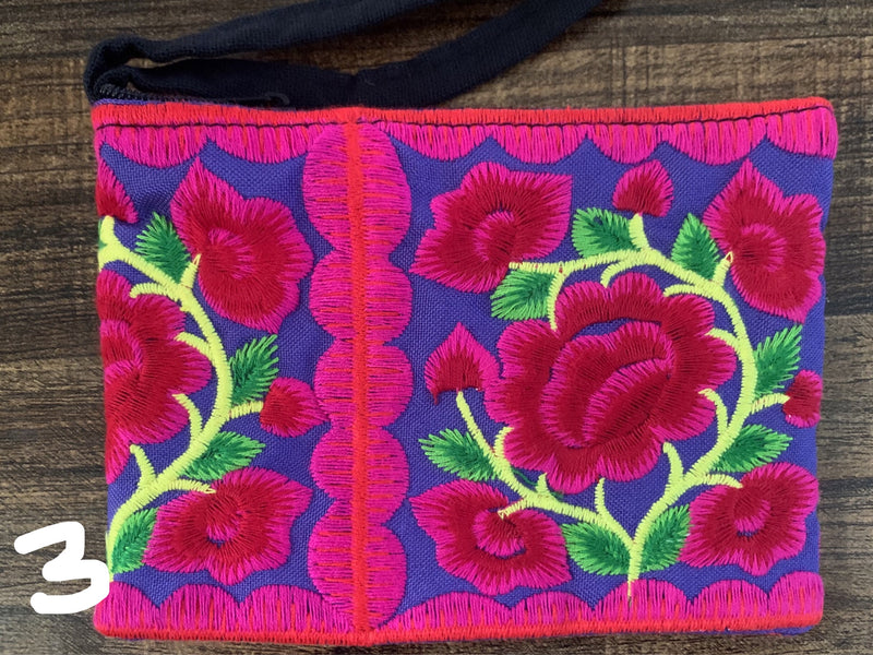 Hmong coin purse sm - floral