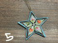 Ornament - paper mache star - med