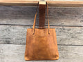 Leather tote - Open style