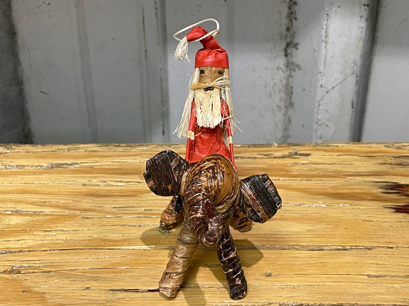 Ornament - Santa on animal