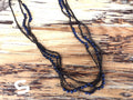 Necklace - Wax w/ Stones 3 Strands