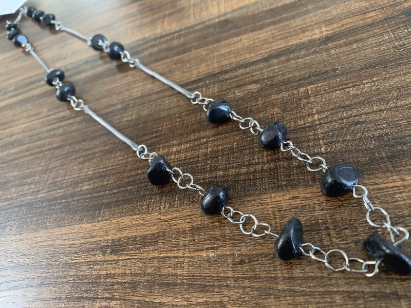 Necklace - single stone long