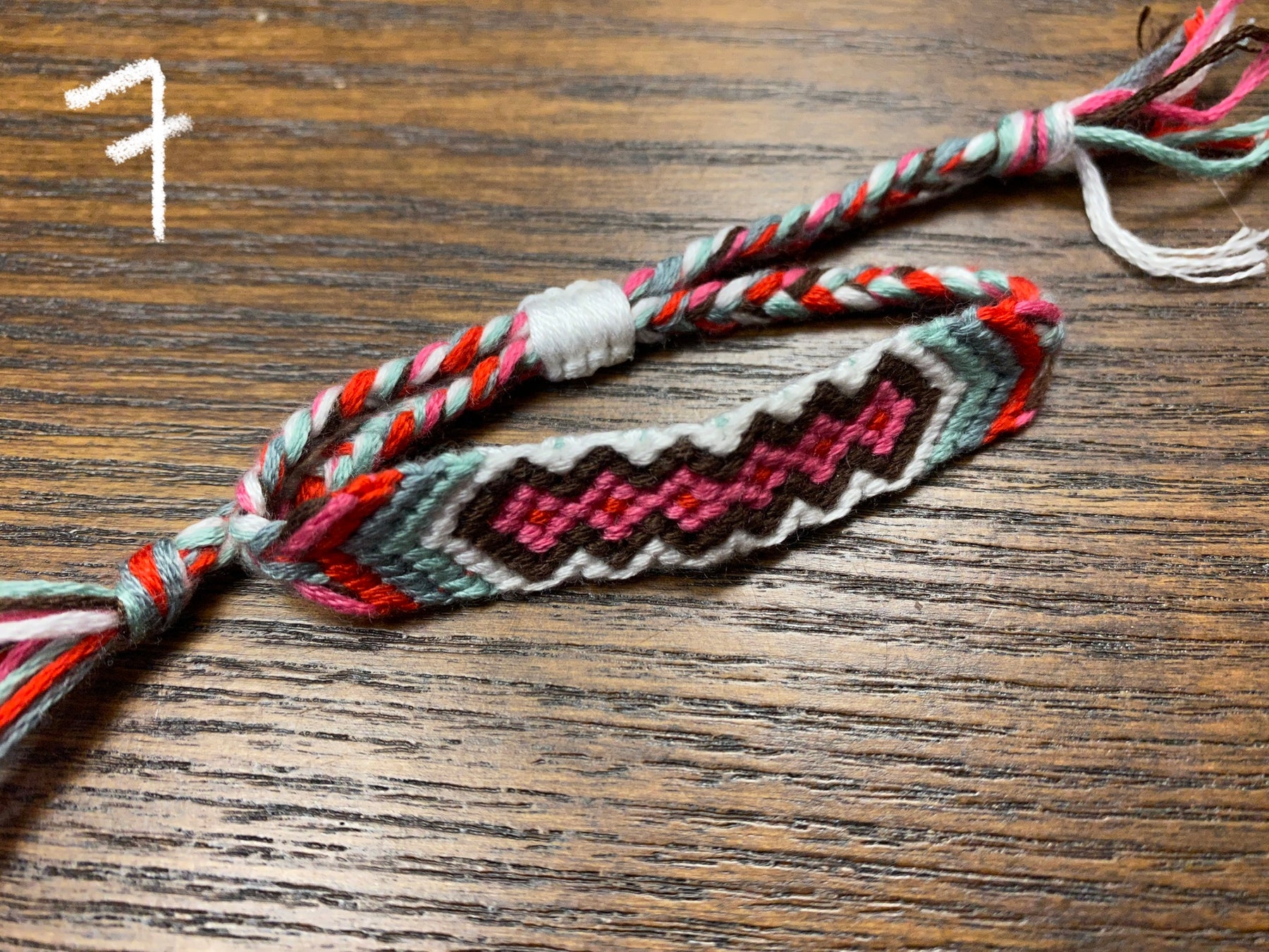 Chevron Bracelet How To Make Thread Bracelets Adjustable Embroidery Floss How To Make A Chevron Bracelet With Colors