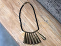Necklace - Brass Fringe Cones