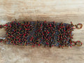 Bracelet beaded Woven - Browns