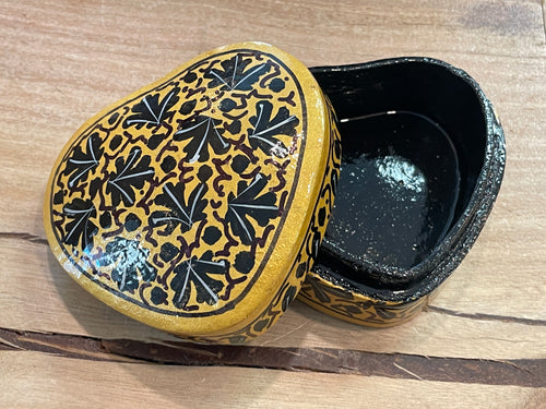Hand Painted Paper Mache Box - Med