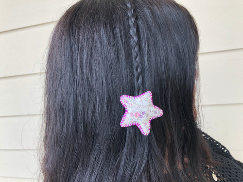 Stuffed Hair clip - Star