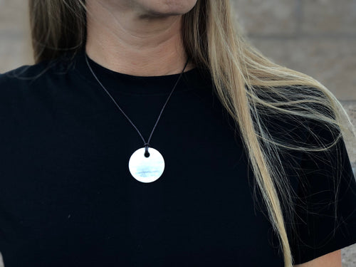 Cowhorn necklaces - 1.25" circle