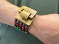 Wood multi row bracelet