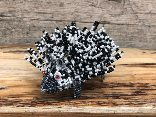 Beaded animals - porcupine