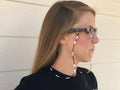 Eyeglass holder - beaded