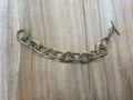 Brass link bracelet