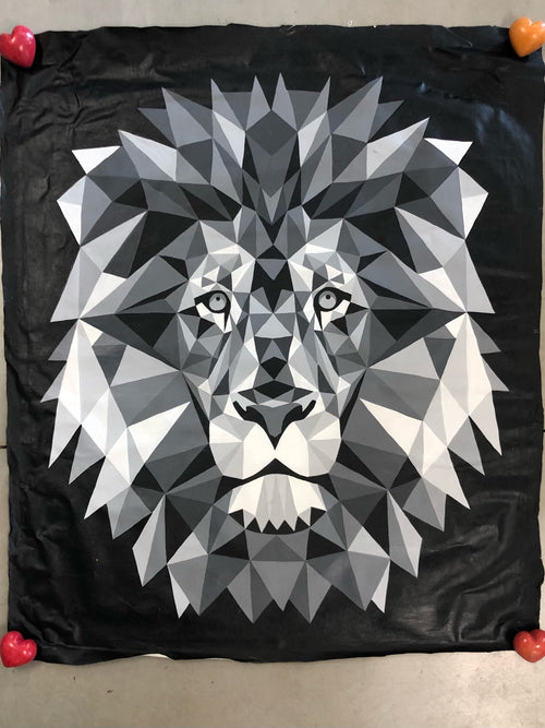 Painting - Lion Geo XL