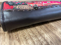 Thai patch leather zip wallet