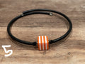 Bracelet - rubber w/striped square