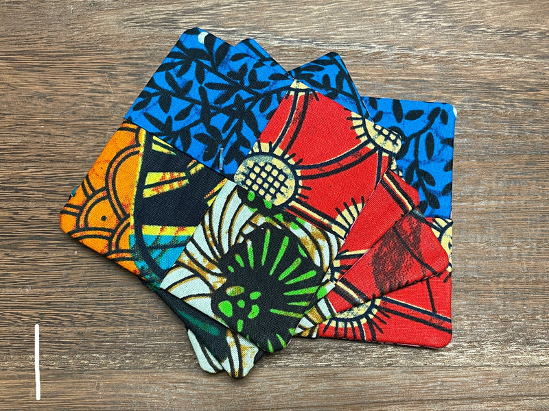 Patch Kitenge Coasters - set of 4