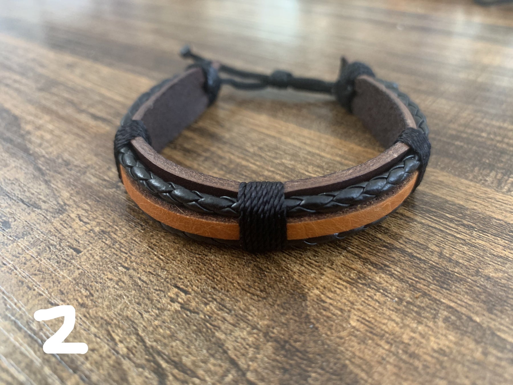 Leather bracelet adjustable - Knot – Shop with a Mission