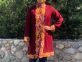 Long Jacket  - Embroidered flower Size XL - 14/16