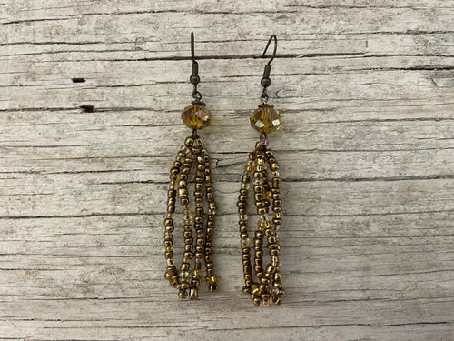Earrings - Crystal & Bead