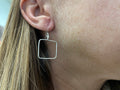 Earrings - silver dangle LG