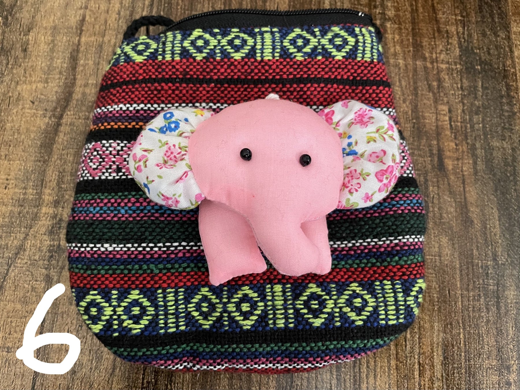 Buy Bohemian Purse Wallet Canvas Elephant Pattern Handbag with Coin Pocket  and Strap (Large, Black Elephant) at Amazon.in