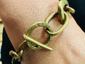 Brass link bracelet