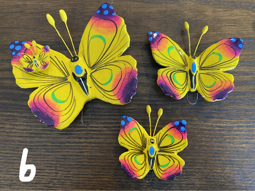 Ceramic Butterfly set of 3