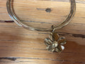 Bracelets - brass with charms flower