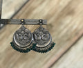 Earring-Silver/XL - peacock