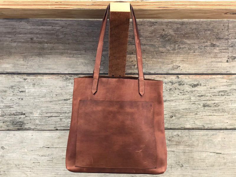 Leather Tote - Open style