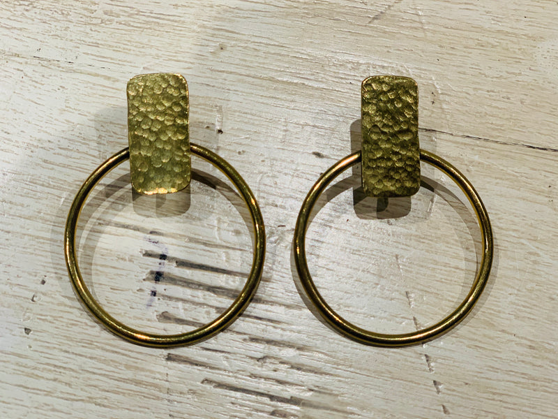 Earrings - brass designer