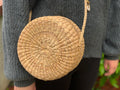 Double circle woven purse