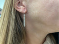 Earrings - silver dangle LG