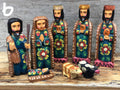 Large wood nativity