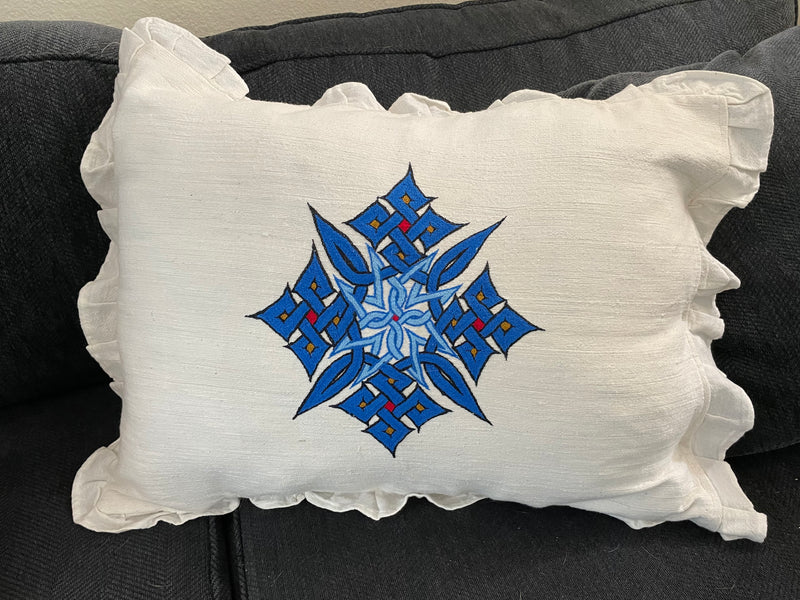 Ethiopian cross pillow cover
