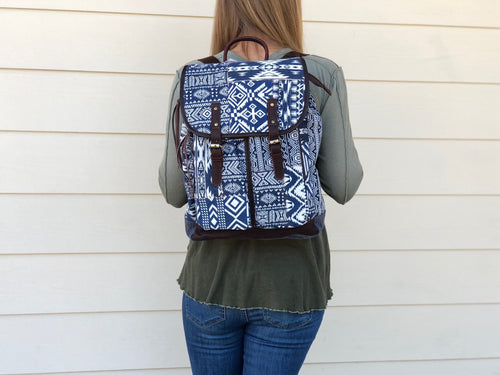 Backpack - MIX - Blue & White