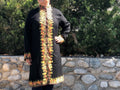 Long Jacket  - Embroidered flower Size XL - 14/16