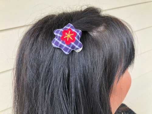 Stuffed hair clip - Flower
