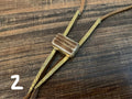 Necklace - boho brass & stone