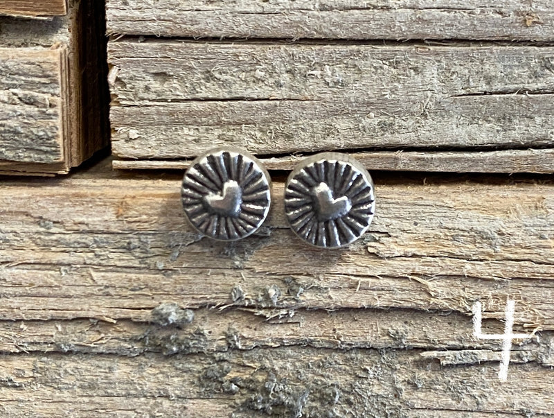 Earrings - silver studs sm