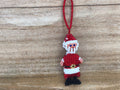 Beaded ornament - Santa sm